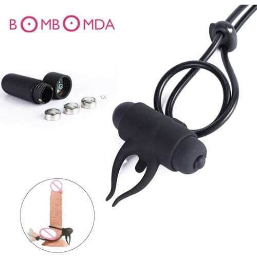 Silicone Penis Rings Vibrators Sex Toys for Men Adjustable Erotic Cock Rings Adult Product Time Delayed Ejaculation Masturbators