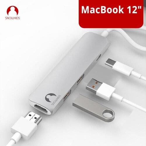 Snowkids USB C Dock Huawei matebook D14 D15 13 14 Dock Type C to HDMI USB3.0 PD Fast Charge for MacBook 12 inch Pro ASUS