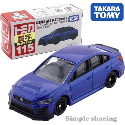Takara Tomy Tomica No.115 Subaru WRX S4 STI Sport Cars Hot Pop Kids Toys Motor Vehicle Diecast Metal Model