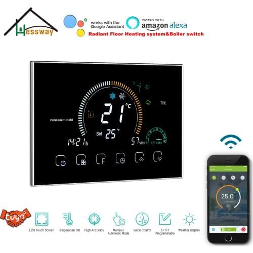 HESSWAY Thermostat WIFI Thermostatic Valves for Heating Floor NC/NO English/Spanish/Italian/French/German Operating Instructions