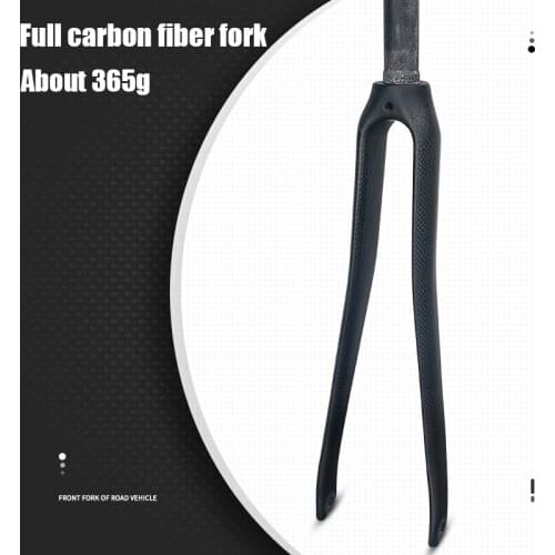 TOSEEK Carbon Fiber Road Bike Fork Suitable For 700C Wheels 28.6mm Fixie Ultralight Bicycle Fork Bike Carbon Fork Accessories