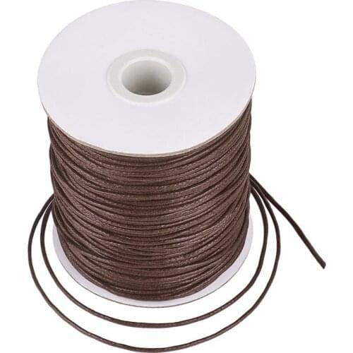 Pandahall 1.5mm Waxed Thread Cotton Cord for Jewelry Making DIY Fit Bracelet Necklaces Earrings String Strap about 100yard