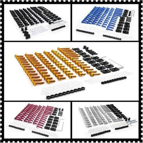 Aftermarket free shipping motorcycle parts Complete Fairing Bolts Screws Fasteners Kit For Yamaha Yzf R1 R6 F6R Fz1 Fz8