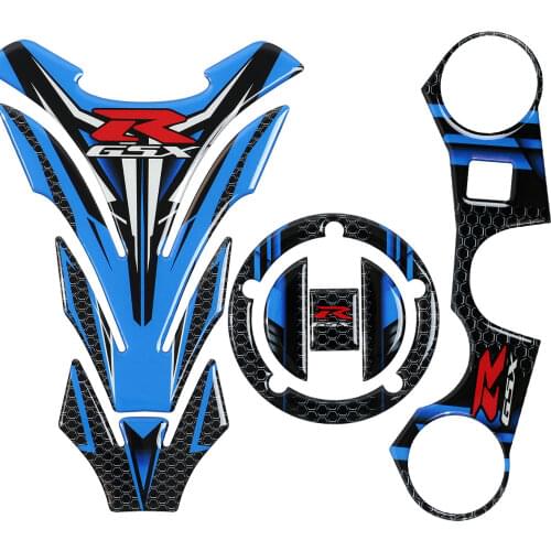 3D Gas Tank Pad Protector Sticker Decal for GSXR 600 750 1000 K6 K7 K8 K9 L1 2006-2017 Reflective in Night
