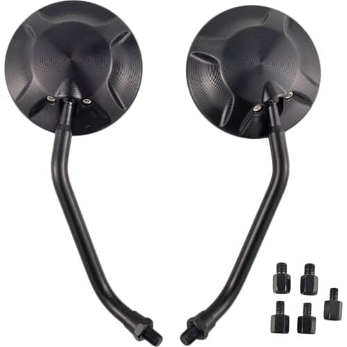 Universal Motorcycle CNC Mirrors 8mm 10mm Side Rear View Mirror For Honda Yamaha Suzuki Kawasaki Street bike Scooter Offroad