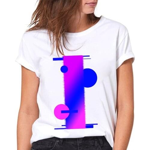 T-shirts Women 2021 Fashion Alphabet I Print 90s Female Tshirt Harajuku Casual Ladies Tee Tops Retro Female T shirt Plus Size