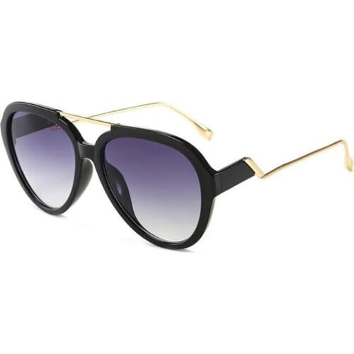 Oversized Sunglasses Women Irregular Gradient Sun Glasses Vintage Design Big Metal Frame Shades for Lady Eyewear