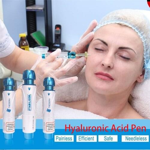 0.5ML Hyaluron Pen Hyaluronic Acid Pen Lip Filler Injection Massage Atomizer Pen Anti Wrinkle Beauty Tool Ampoule Head Syringe