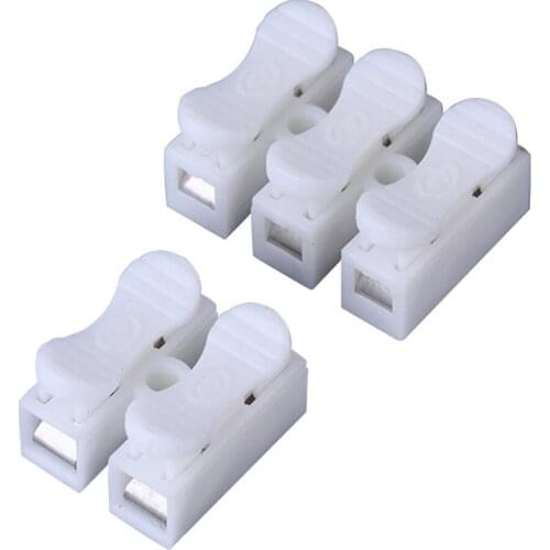 100pcs 2 Pins 3Pin Electrical Cable Connectors CH2 CH3 Quick Splice Lock Wire Terminals Electrical Cable Terminals DIY Connector