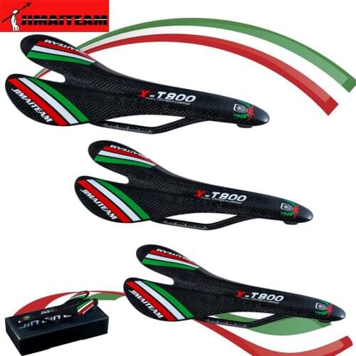2019 newJIMIATEAM 3K Carbon Fiber Mountain Road Bicycle Saddle Front Seat Mat Cycling Parts Tricolor /GLOSS/Matt