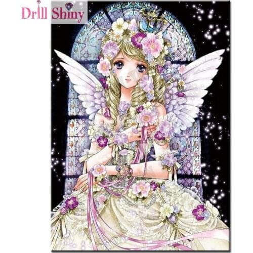 3D diamond embroidery cartoon angle pattern full resin diamond mosaic picture home decor diy diamond painting cross stitch girl