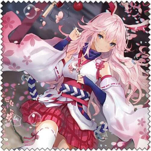 Anime Houkai Impact Project Colorful Eyeglass Lens Glasses Clean Cloth Laptop Screen Cleaner Cleaning Cloth 15*15cm