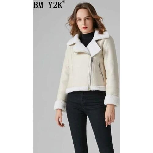 Женские куртки с мехом BM Y2K China At AliExpress
