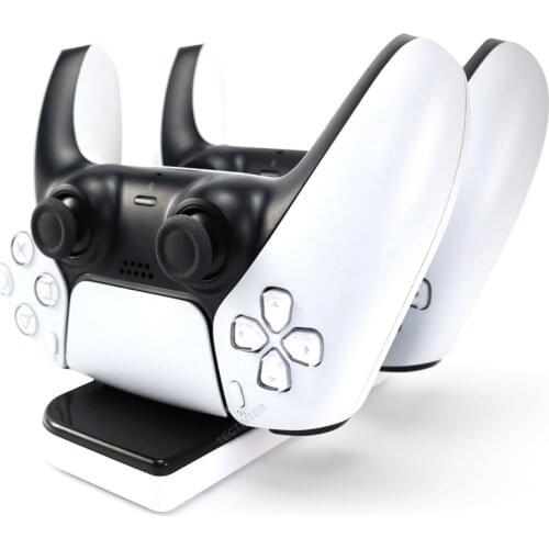 Fast Dual Charger For PS5 Controller Charging station gamepad Accessories Type C with USB C port