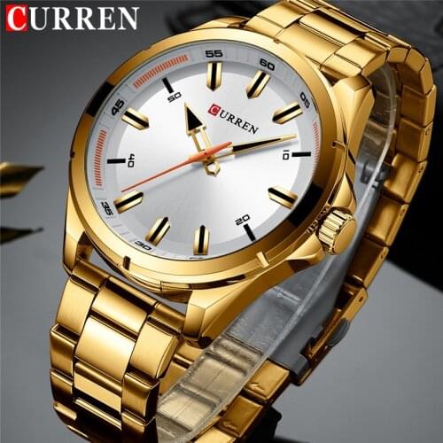 CURREN Men Watch Top Brand Luxury Waterproof Military Army Male Clock Sport Stainless Steel Wristwatch relogio masculino 8320