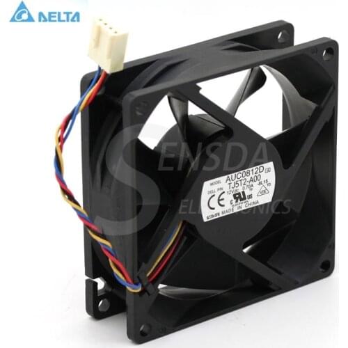 For delta AUC0812D 8cm 80mm 12V 0.7A 4-pin pwm For Dell P/N TJ5T2-A00 Server Inverter case blower cooler Cooling fans