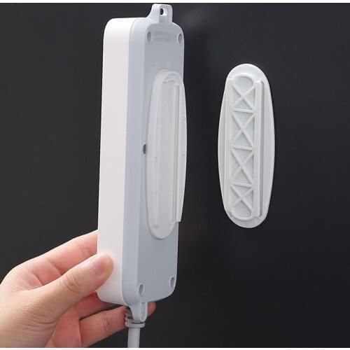 Home-free Wall-mounted Plug-in Board Router Plug-in Line Board Holder Adhesive Holder Without Perforation Install Bottom Board