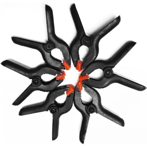 EARVO 1/6pcs 2inch Spring Clamps Photo Studio Background Clip Tools Plastic Nylon Clamps For Woodworking Spring Clip