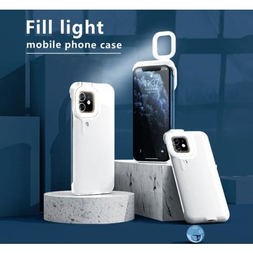 Fill Light Phone Case for iPhone 12 11 Pro Max Bumpers For Phones