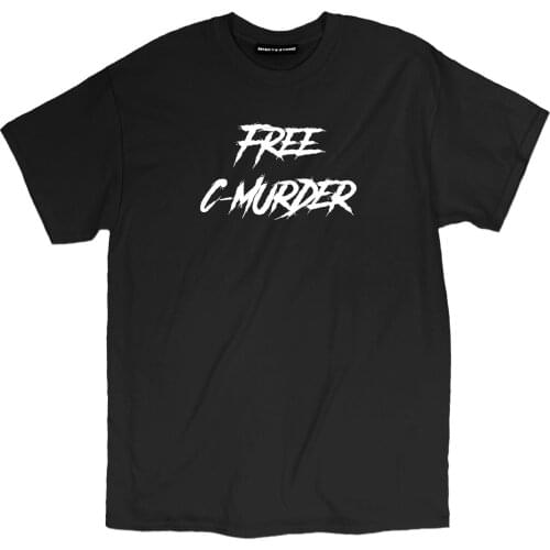 2019 New Men T-Shirt Loose Clothes Free C Murder Hip Hop Rap Prison Loose Fit T-Shirt Teecheap Tee Shirts