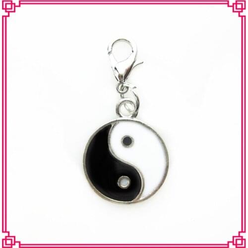 Hot selling 50pcs/lot YING YANG dangle charms for glass floating pendant lockets charms for diy jewelry
