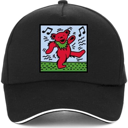 Grateful Dead Psychedelic Rock Woodstock Music Funny Dancing Bears cap 100%Cotton dad Baseball caps Unisex snapback hat