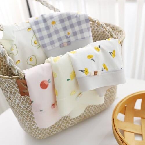 Summer ice silk Sweet Seamless Panties women Japanese Floral cute young girl Mid-Rise Panties lingerie Lovely women Panties N729