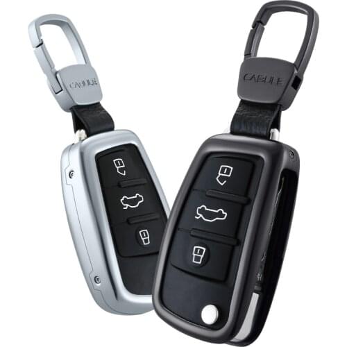Material Car Smart Folding Key Cover For Audi A3 8P 8V A4 B7 B8 A6 C6 A8 Tt Q7 Q3 Q5 S6 S3 S4 Key Case For Audi