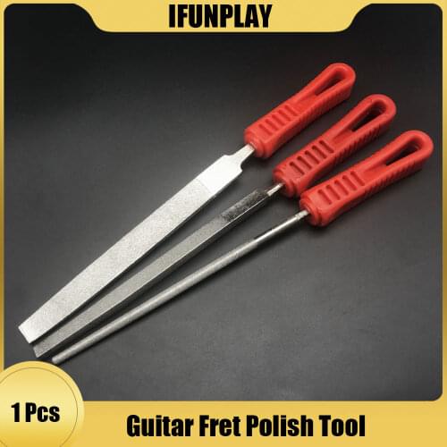 Metal Polished Needle Guitar Fret Saddle Nut Pickup Hole Files Set DIY Rasp Grinding Knife Maintenance Hand Tools for Luthier