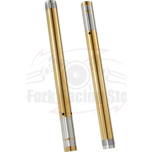 Gold Color Front Fork Tubes Inner Pipes Bars Pair For SUZUKI GSX-R1000 2009-2011 2010 K9 L0 L1 43x520mm
