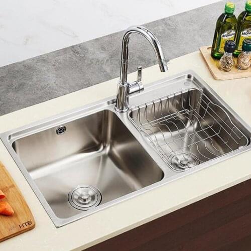 Kitchen Sink Package 304 Stainless Steel Double Sink Vegetable Sink Sink Basin Sink 02094