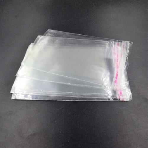 50pcs Resealable Plastic Transparent Bags Clear Cellophane Self-adhesive Plastic Opp Bag Packing Storage Poly Gift Bag