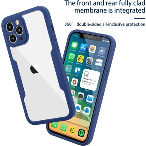 Luxury Shockproof 360 Full Camera Lens Protective Phone Case For iPhone 12 Pro Max 11 XR Smartphone Back Cover Fundas Coque Capa