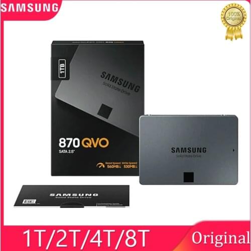 SAMSUNG SSD 870 QVO 1TB 2TB 4TB Internal SSD 2.5" Solid State Disk SATA 3 HDD Hard Drive 8T Laptop Desktop PC TLC Hard Drive