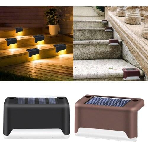 Solar Deck Lights Outdoor LED Motion Sensor Security Wall Light with for Door Yard Garden Fence Deck Porch Garage Stairs