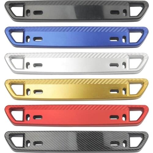 Universal License Plate Bracket Bar Bumper Front Number License Plate Holder 6 Colors ABS Carbon Bumper Frame Holder Decor