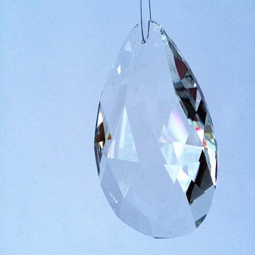 Top Quality 50pcs/lot Factory price Sparkle 76mm Crystal Chandelier Pendants/ Crystal Curtain Accessories Crystal Lighting Parts