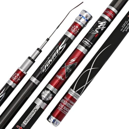 High carbon taiwan fishing rod 3.6-7.2M ultra-light super hard fishing rod hand pole fishing tackle set carp fishing rod