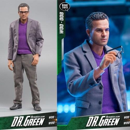 WO-008 1/6 Banner Mark Alan Ruffalo Figure Model 12" Full Set Green Action Doll Toy In Stock