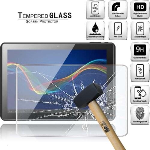 Tablet Tempered Glass Screen Protector Cover for Cello 10.1 Incn Android Tablet HD Eye Protection Anti-Fingerprint Tempered Film