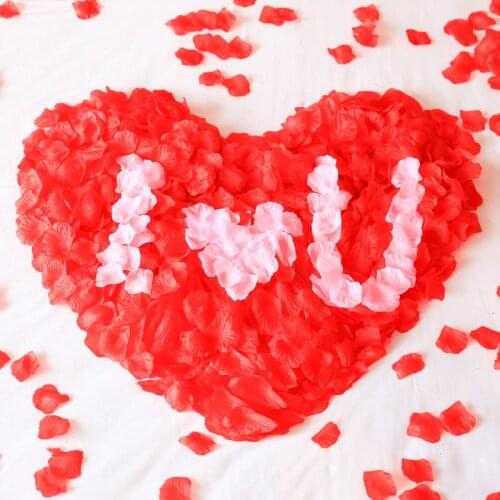 1000pcs Fake Rose Petals Flower Girl Toss Silk Petal Artificial Petals For Wedding Confetti Party Accessories Decoration 7Z