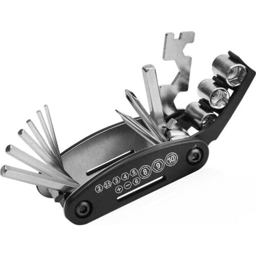 16 in 1 Multifunction Bike Bicycle Repair Tools Screwdriver Wrench Sleeve Socket Tool