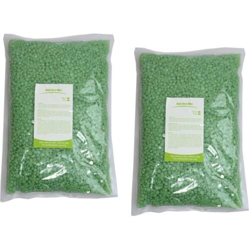 2 Bag 1000g Hard Bean Wax Depilation Bikini Depilatory Without Band Granule Depilation Hair Removal Cream