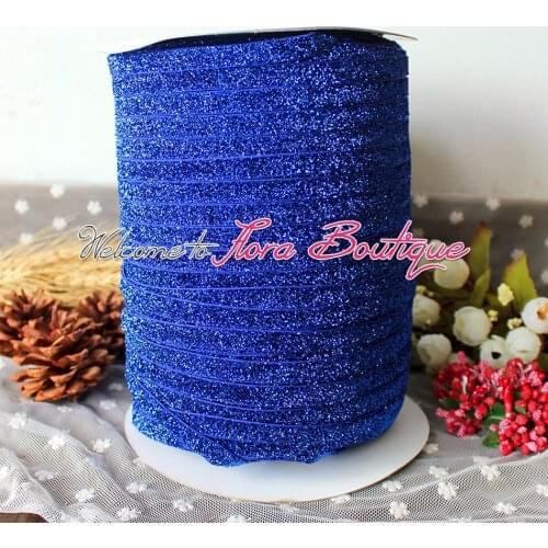 3/8" hot sale glitter hair tie glitter elastic hair tie
