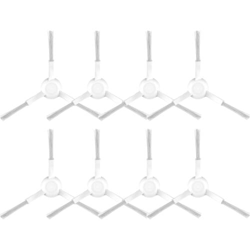 8pcs Washable for Xiaomi Mi Robot Vacuum Mop P Cleaning Robot(STYTJ02YM) White Side Brush Parts kits Sweeper