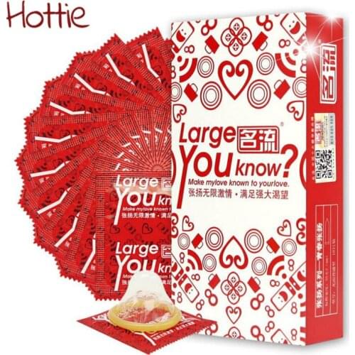 Mingliu Large Condoms Ultra Thin Sexy Lubricating Natural Latex Safe Male Contraception Penis Sleeve For Sex Toys For Man