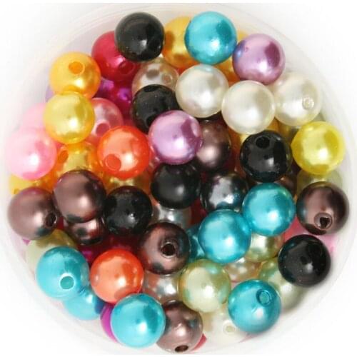 New Product 200pcs 10mm ABS Imitation Pearl Beads Round Spacer Plastic Beads, Jewerly Handmade Necklace, Pearls for Craft