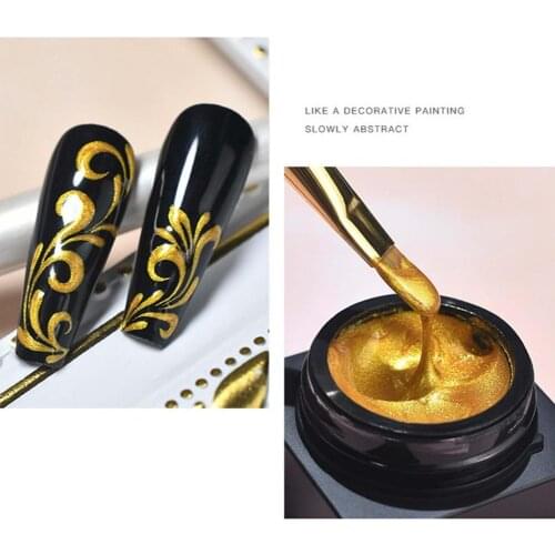 5ml Nail Color Gel Quick Dry Japanese Style 12 Colors Manicure Shiny Painting Glue for Female