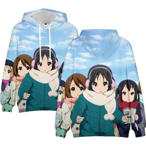 Anime K-ON K ON Cosplay Costume Hirasawa Yui Akiyama Mio Kotobuki Tsumugi Nakano Azusa Ritsu Tainaka Unisex 3D Hoodie Sweatshirt