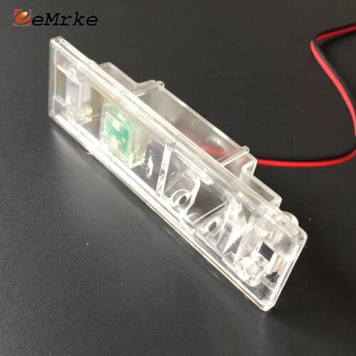 EEMRKE Car Rear View Camera Bracket Mount License Plate Lights Housing for BMW 6 i3 E89 Z4 E81 E87 F20 F21 F06 F12 F13 K18 K48